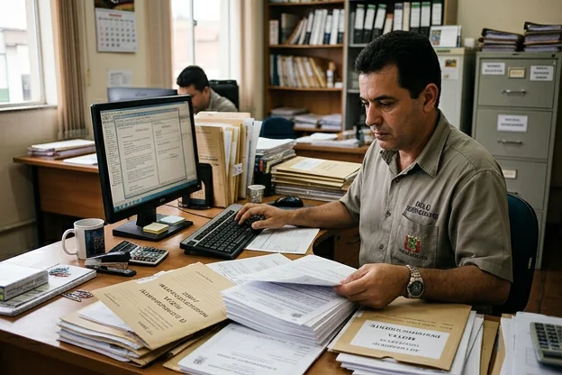 Despachante em Várzea Paulista preparando documentos para recurso de multa.